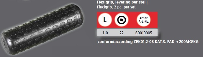 Handvat flexgrip, 108x22mm (set) - Afbeelding 2